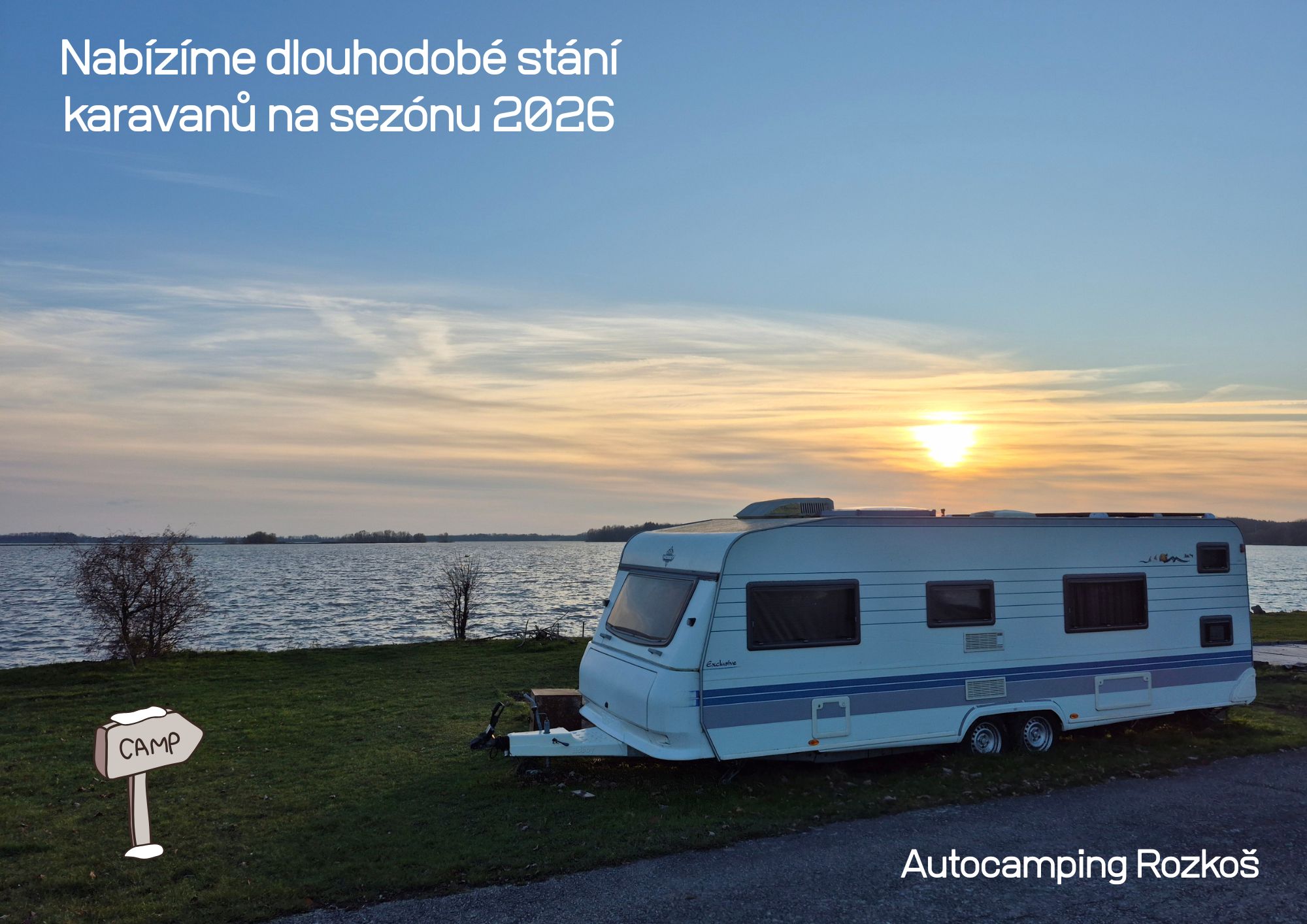dlouhodobé stání karavanů